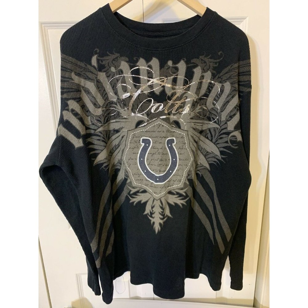 NFL Pro Line Colts thermal shirt Men’s Sz‎ XL Black